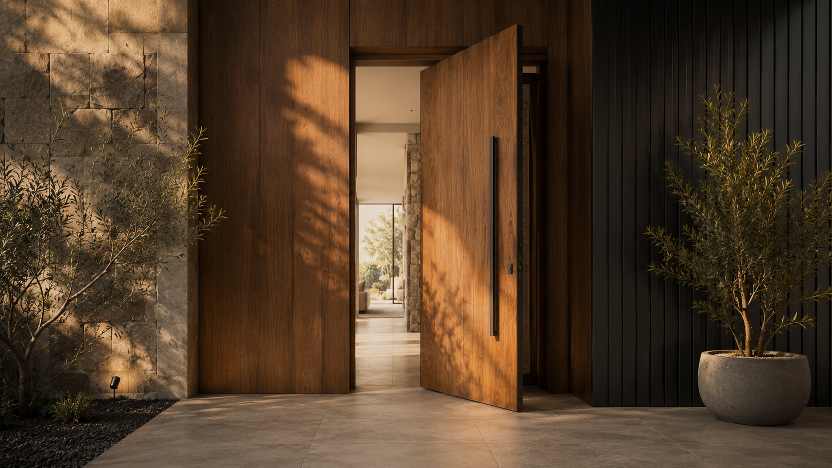 Puerta de madera fabricada por Maderas Imbica