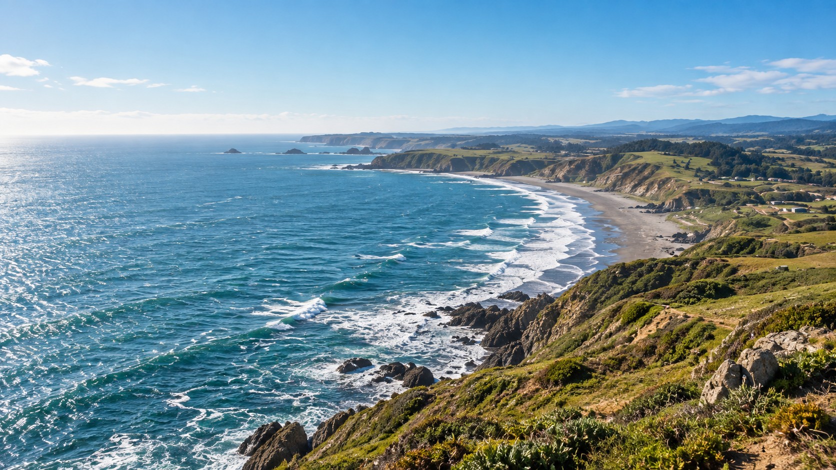 Costa de Matanzas mirando hacia el océano Pacífico